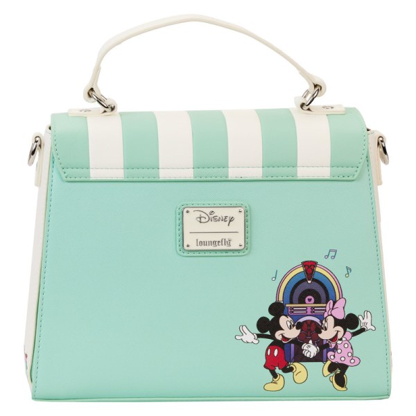 BOLSOS DE HOMBRO Mickey y Minnie cita nocturna en el Diner - DISNEY LOUNGEFLY
