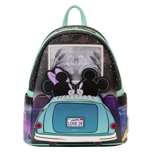 MOCHILAS MINI Lenticulares Mickey y Minnie Cita Nocturna en el Autocine - DISNEY LOUNGEFLY
