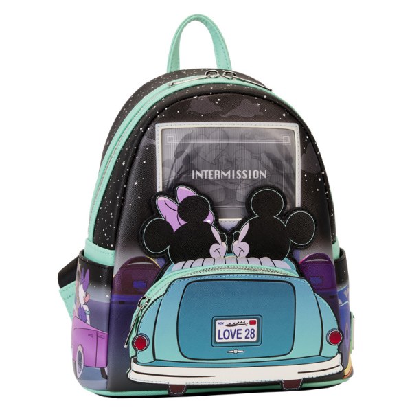 MOCHILAS MINI Lenticulares Mickey y Minnie Cita Nocturna en el Autocine - DISNEY LOUNGEFLY