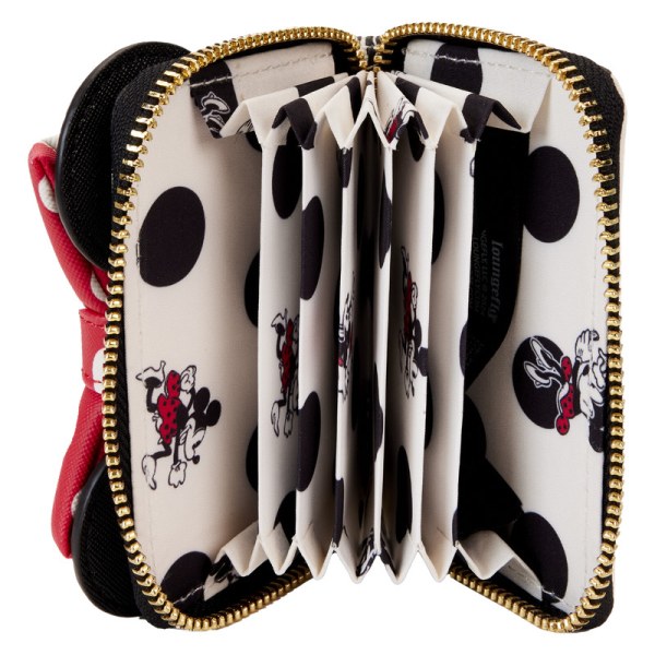 Cartera clásica tipo acordeón con cremallera de Minnie Mouse Rocks the Dots - DISNEY LOUNGEFLY