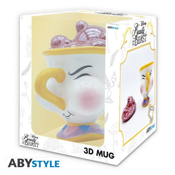 TAZA ZIP CON BURBUJAS LA BELLA Y LA BESTIA - DISNEY