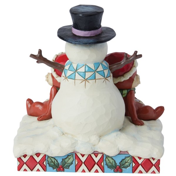 Chip y Dale con un muñeco de nieve – Disney Traditions