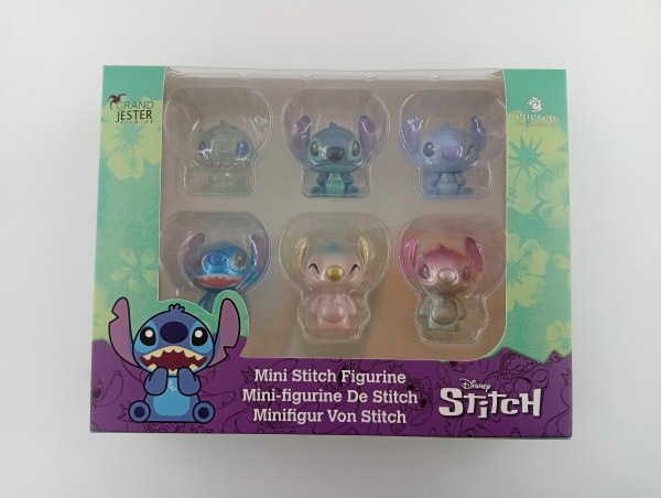 Lote de 6 Mini figuras Stitch (caja ventana) - Disney Grand Jester