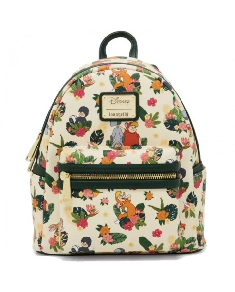 MOCHILA MINI Peter Pan Floral Aop Exclusivo - DISNEY LOUNGEFLY