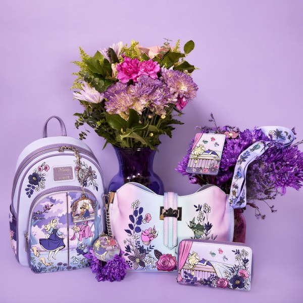 MINI MOCHILA Bella Durmiente 65 Aniversario Escena Floral - DISNEY LOUNGEFLY