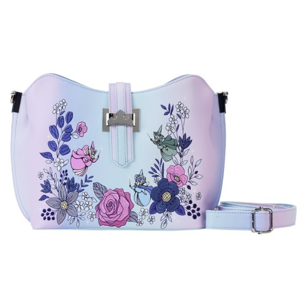 BOLSO DE HOMBRO La Bella Durmiente escena floral 65 aniversario - DISNEY LOUNGEFLY