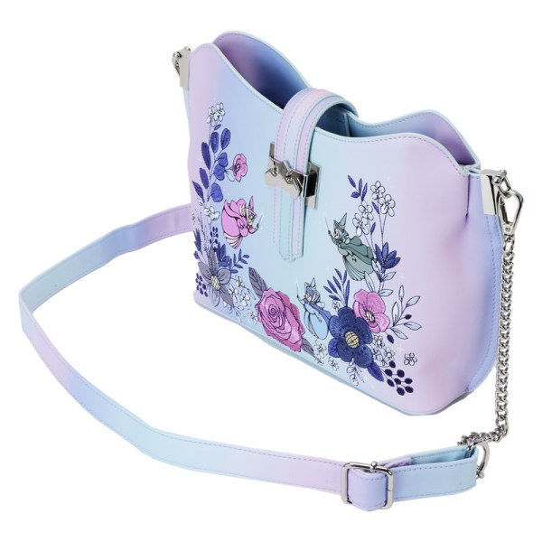 BOLSO DE HOMBRO La Bella Durmiente escena floral 65 aniversario - DISNEY LOUNGEFLY