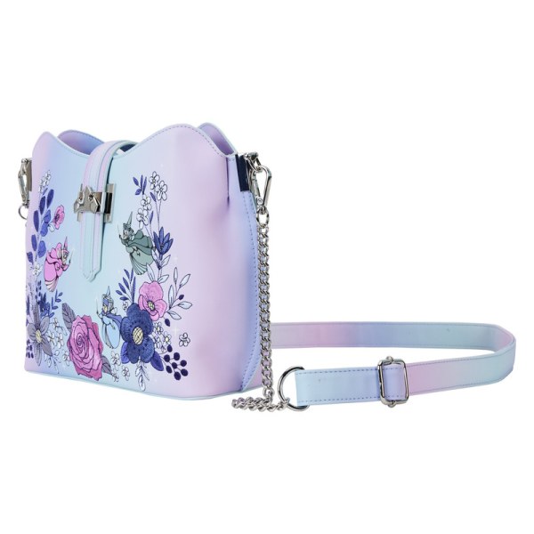 BOLSO DE HOMBRO La Bella Durmiente escena floral 65 aniversario - DISNEY LOUNGEFLY