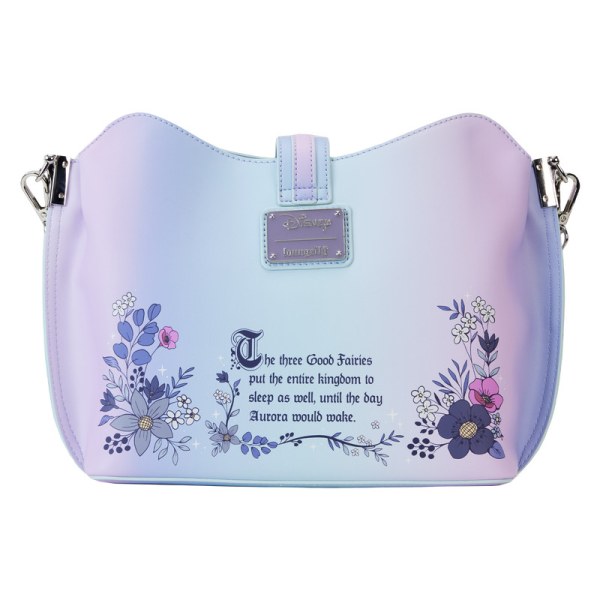 BOLSO DE HOMBRO La Bella Durmiente escena floral 65 aniversario - DISNEY LOUNGEFLY