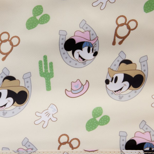 BOLSO DE HOMBRO Western Mickey y Minnie con flecos - DISNEY LOUNGEFLY