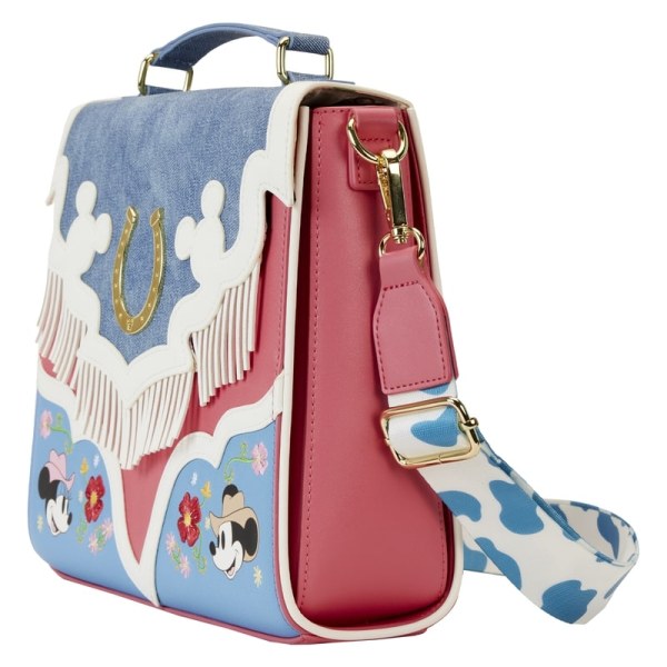BOLSO DE HOMBRO Western Mickey y Minnie con flecos - DISNEY LOUNGEFLY