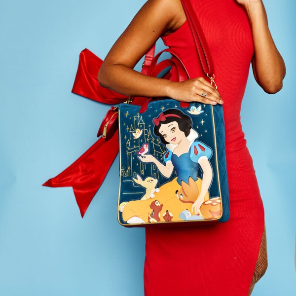 Bolso Tote Blancanieves en terciopelo acolchado - DISNEY LOUNGEFLY
