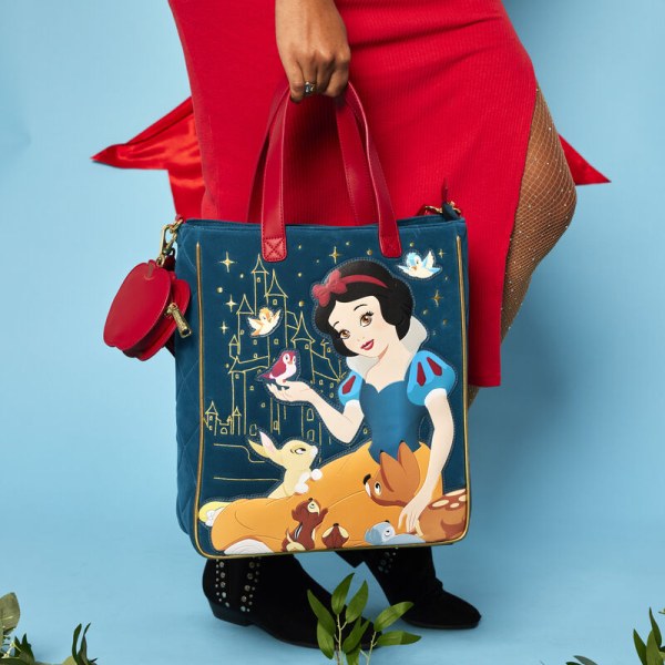Bolso Tote Blancanieves en terciopelo acolchado - DISNEY LOUNGEFLY
