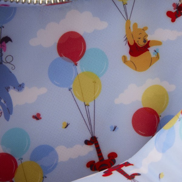 Bolso bandolera corazón Winnie y sus amigos flotan con globos - DISNEY LOUNGEFLY