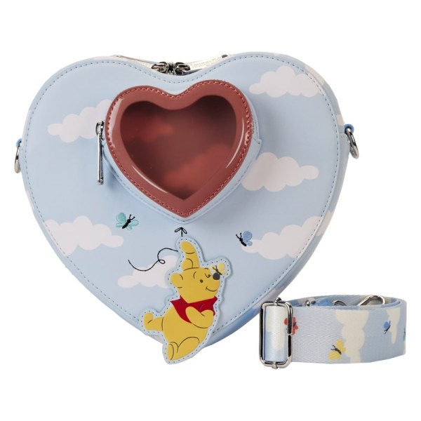Bolso bandolera corazón Winnie y sus amigos flotan con globos - DISNEY LOUNGEFLY