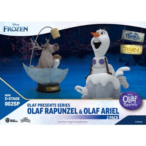 Olaf Rapunzel y Olaf Ariel - DISNEY MINI D-STAGE