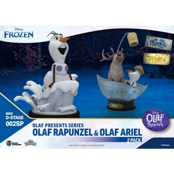 Olaf Rapunzel y Olaf Ariel - DISNEY MINI D-STAGE