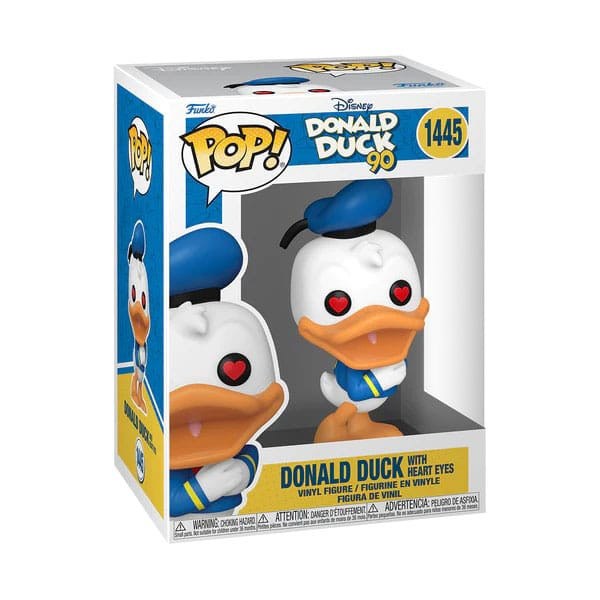 Funko Pop! 1445 - Donald Pato (ojos en corazón) 90 Aniversario - Disney