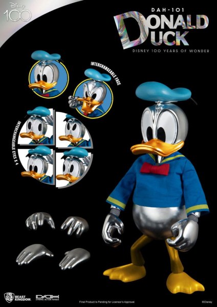 Donald Pato Articulado Disney 100 Años de Maravilla - Héroes de acción dinámica
