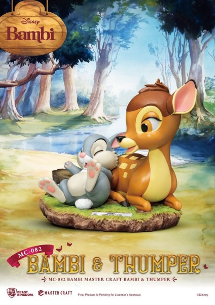 Estatuilla Bambi y Tambor 26 cm - Disney Mastercraft