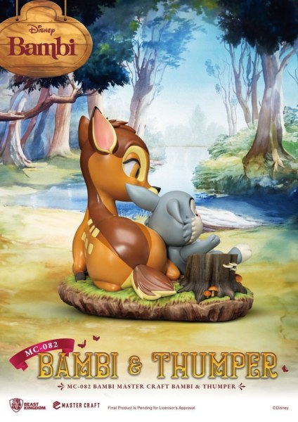 Estatuilla Bambi y Tambor 26 cm - Disney Mastercraft