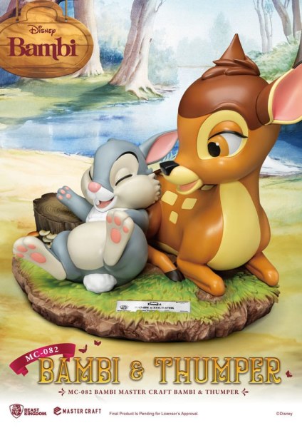 Estatuilla Bambi y Tambor 26 cm - Disney Mastercraft