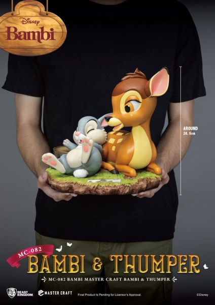 Estatuilla Bambi y Tambor 26 cm - Disney Mastercraft