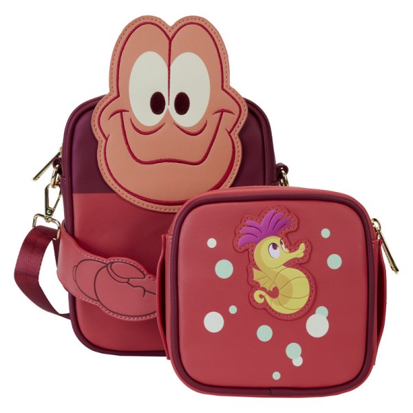 Bolso Bandolera con monedero La Sirenita 35 Aniversario Sebastian Crossbuddies® Cosplay - DISNEY LOUNGEFLY