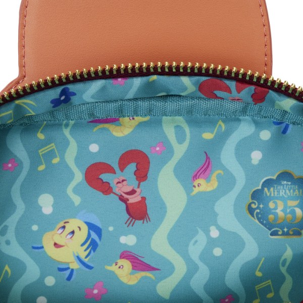 Bolso Bandolera con monedero La Sirenita 35 Aniversario Sebastian Crossbuddies® Cosplay - DISNEY LOUNGEFLY