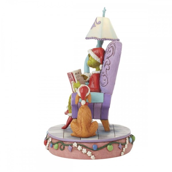 GRINCH EN SILLA DE LECTURA - JIM SHORE GRINCH