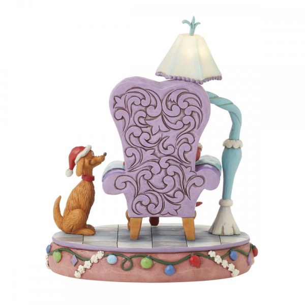GRINCH EN SILLA DE LECTURA - JIM SHORE GRINCH