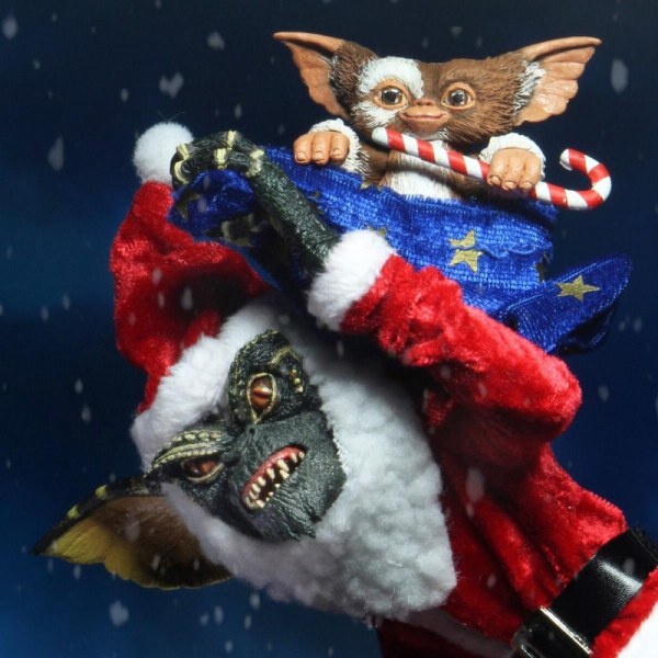 GREMLINS - FIGURA DE ACCIÓN - SANTA STRIPE Y GIZMO