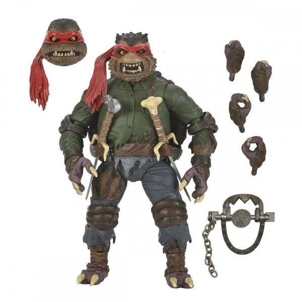 UNIVERSAL MONSTERS X NINJA TURTLES - FIGURA DE ACCIÓN - ULTIMATE RAPHAEL WOLFMAN