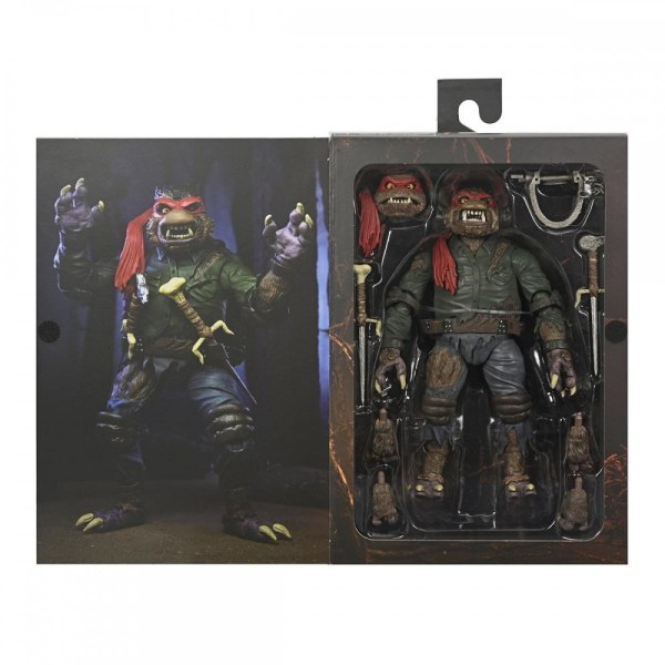 UNIVERSAL MONSTERS X NINJA TURTLES - FIGURA DE ACCIÓN - ULTIMATE RAPHAEL WOLFMAN