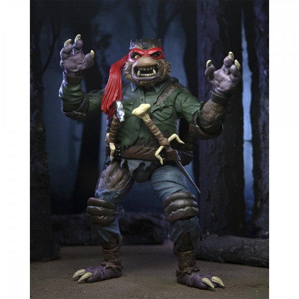 UNIVERSAL MONSTERS X NINJA TURTLES - FIGURA DE ACCIÓN - ULTIMATE RAPHAEL WOLFMAN
