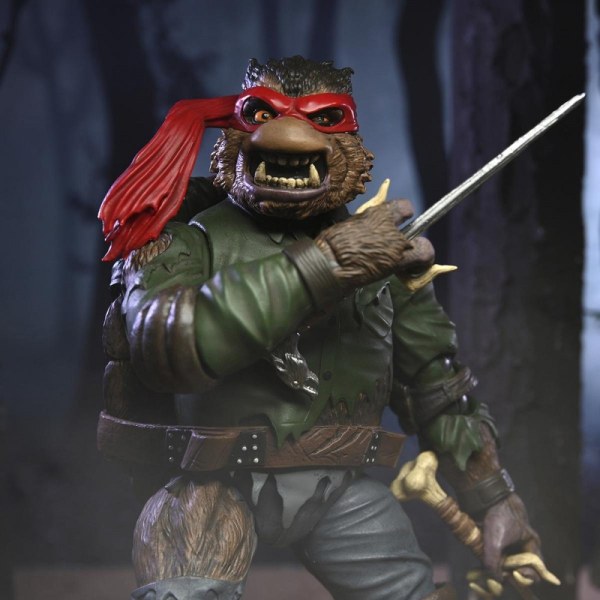UNIVERSAL MONSTERS X NINJA TURTLES - FIGURA DE ACCIÓN - ULTIMATE RAPHAEL WOLFMAN