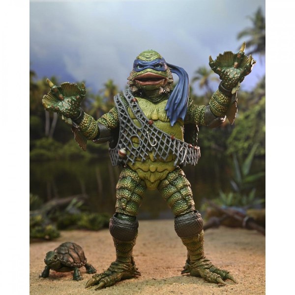 UNIVERSAL MONSTERS X TORTUGAS NINJA - FIGURA DE ACCIÓN - LEONARDO LA CRIATURA