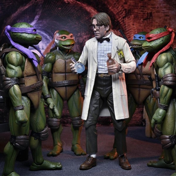TORTUGAS NINJA MUTANTES ADOLESCENTES 2: EL SECRETO DEL OOZE - PAQUETE DE 2 FIGURAS DE ACCIÓN - PROFESOR PERRY Y TRAJE HAZMAT PROFESOR PERRY