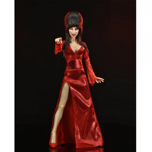 ELVIRA – FIGURA DE ACCIÓN VESTIDA – ELVIRA “ROJA, MIEDO Y ABUCHEO"