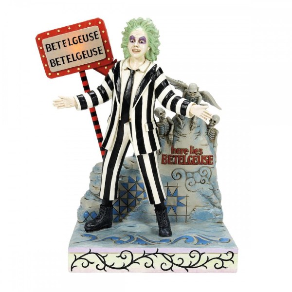 LETRERO LED Y LÁPIDA DE BEETLEJUICE - JIM SHORE
