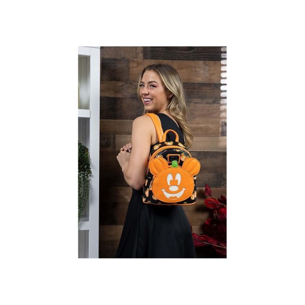 Mini Mochila Mickey Halloween Mick-O-Lantern - Disney Loungefly