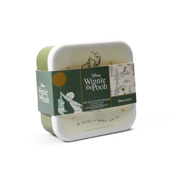 Set de 3 Cajas de Merienda Winnie the Pooh