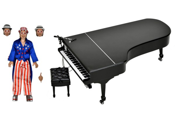 Figura Elton John Vestido Viviendo en el '76 Deluxe Set 20 cm