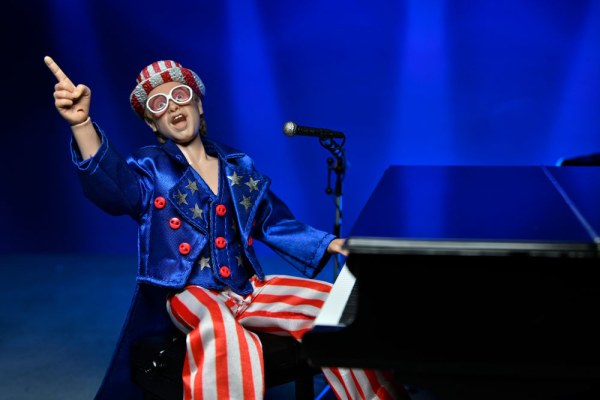 Figura Elton John Vestido Viviendo en el '76 Deluxe Set 20 cm