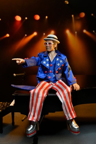 Figura Elton John Vestido Viviendo en el '76 Deluxe Set 20 cm