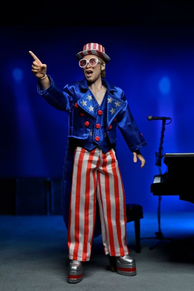 Figura Elton John Vestido Viviendo en el '76 Deluxe Set 20 cm