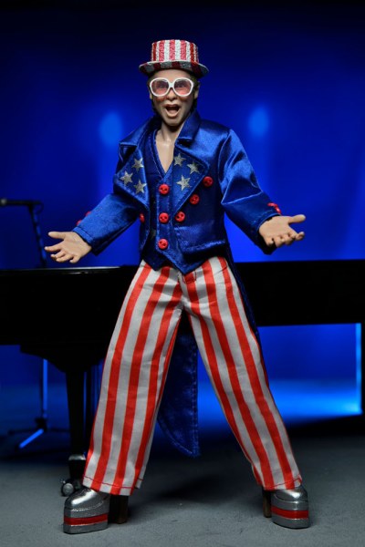 Figura Elton John Vestido Viviendo en el '76 Deluxe Set 20 cm
