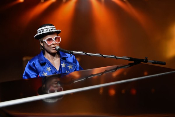 Figura Elton John Vestido Viviendo en el '76 Deluxe Set 20 cm