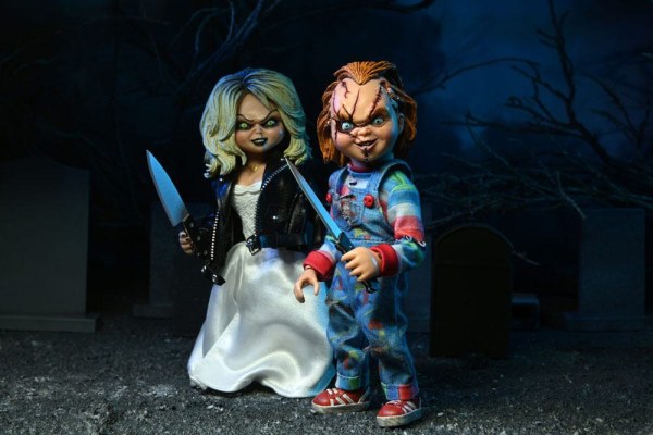 La Novia de Chucky pack 2 Figura Chucky & Tiffany vestidos 14 cm