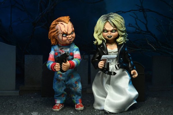 La Novia de Chucky pack 2 Figura Chucky & Tiffany vestidos 14 cm
